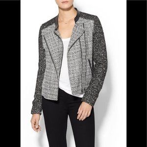 PIPERLIME boucle tweed moto jacket
